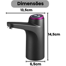 Bomba Elétrica Galão Água 20 Litros Dispensador Recarregável HC